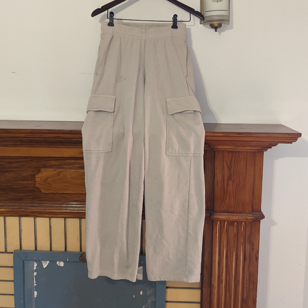 Harlow Wide Leg Cargo Sweatpants